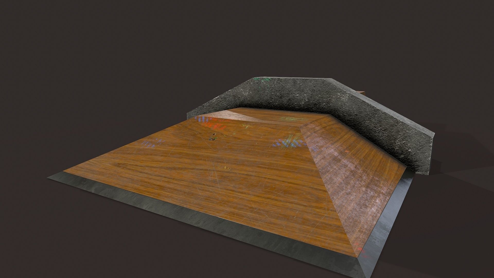 Skate ramp12 Low-poly 3D model_4