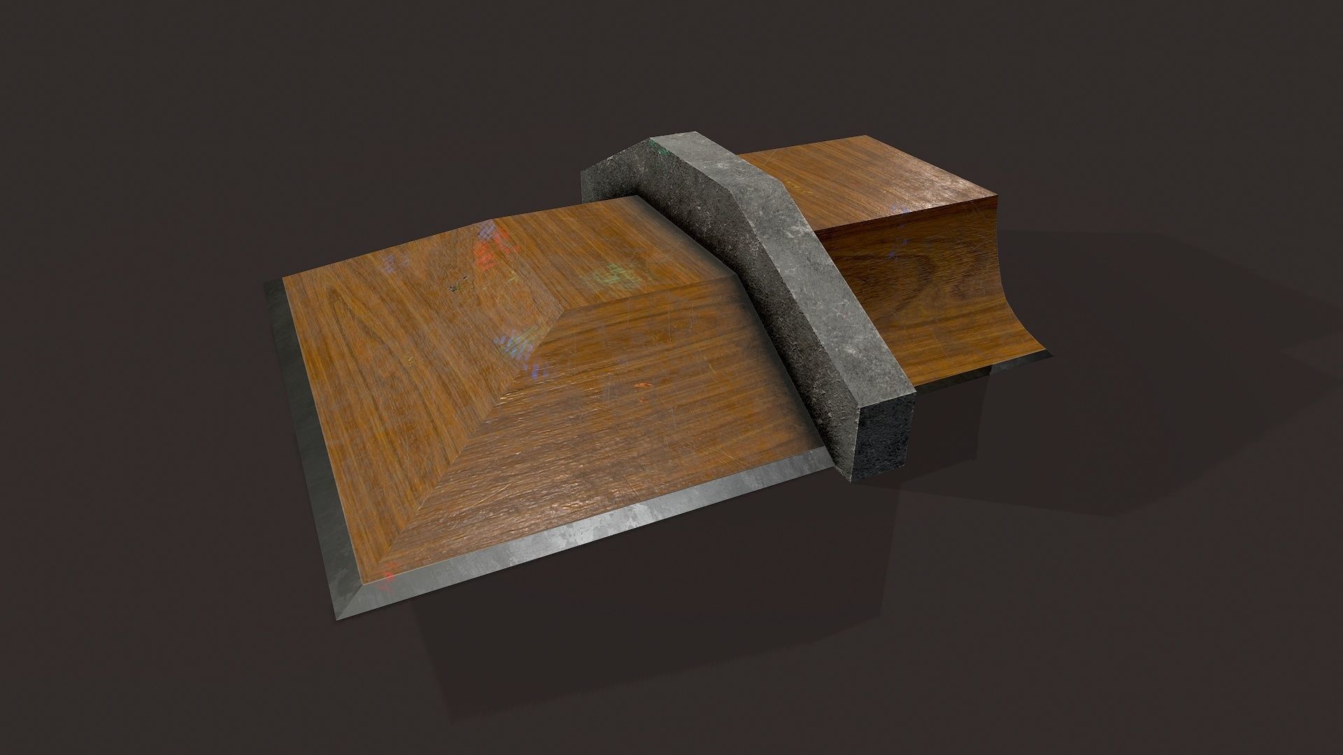Skate ramp12 Low-poly 3D model_2
