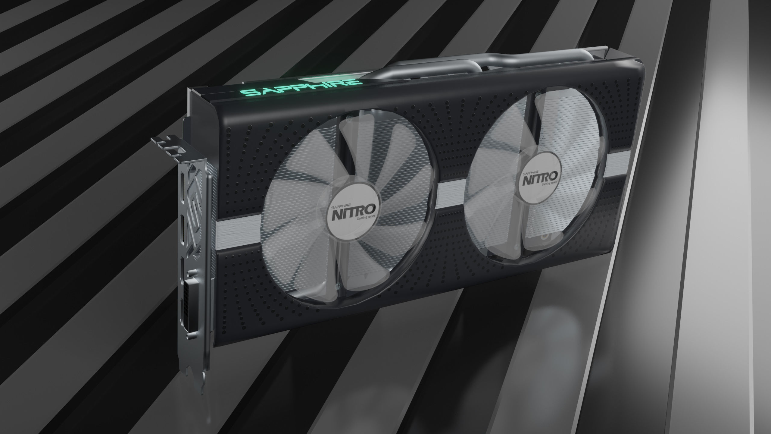 Sapphire RX580 Nitro 3D model_8