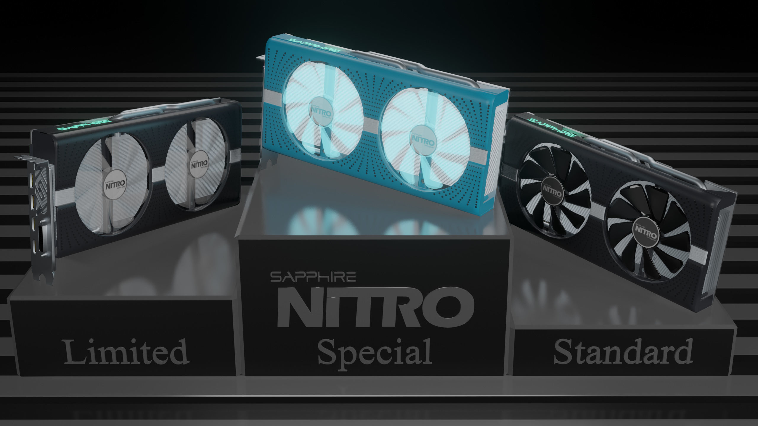 Sapphire RX580 Nitro 3D model_12