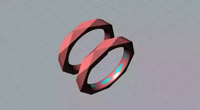 prism love wedding ring 3D print model