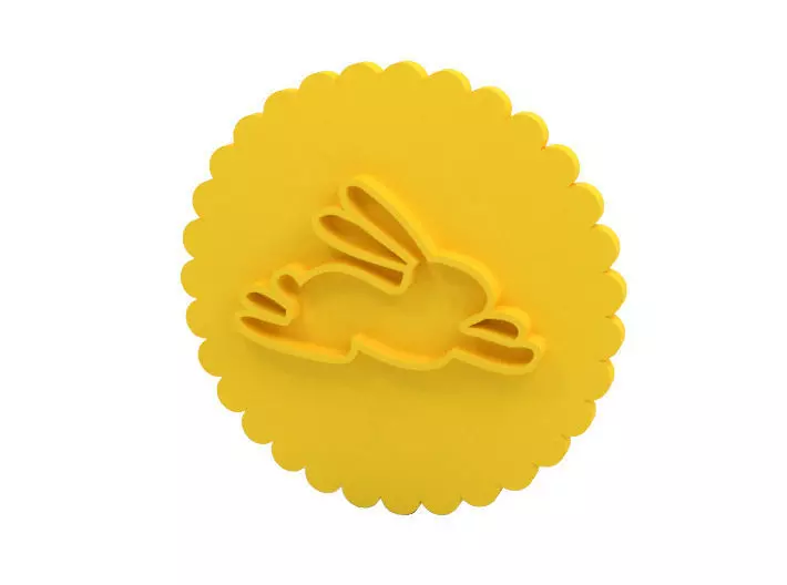 Cookie stamp 3D print model_0