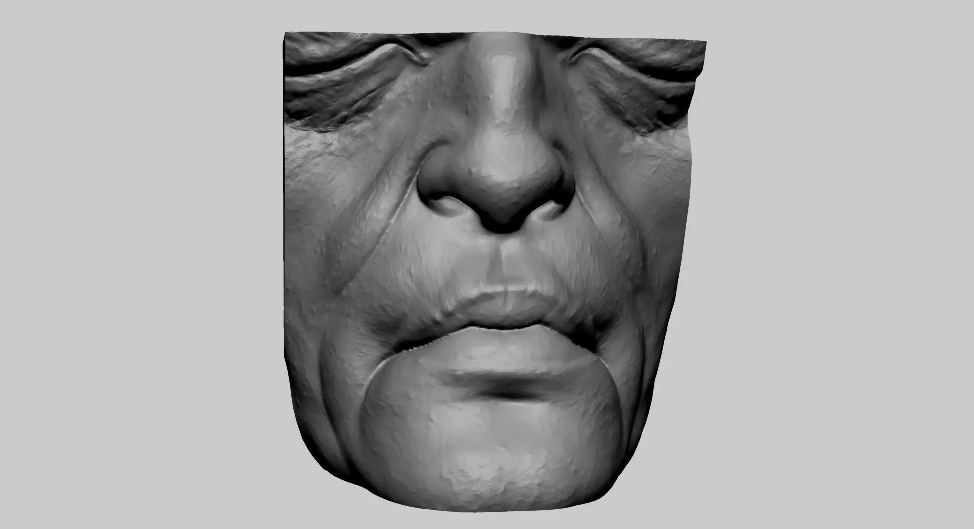 Creature Lip Nose 3D model_0