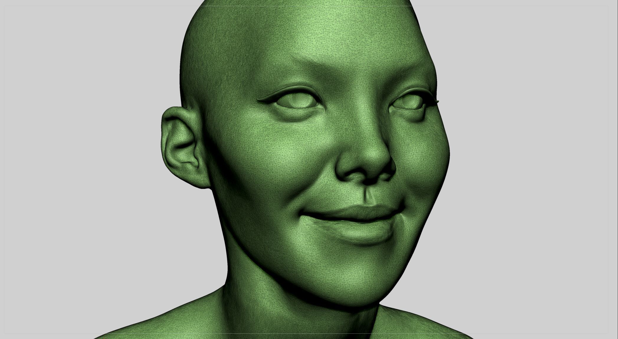 Female Head v10 3D model_10