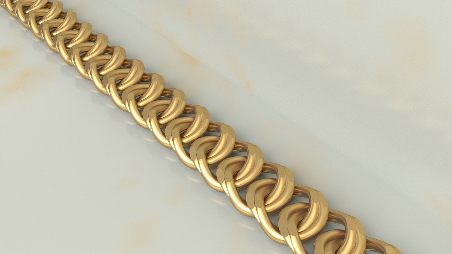 Miami Cuban Chain Necklace or Bracelet new model 3D print model_3