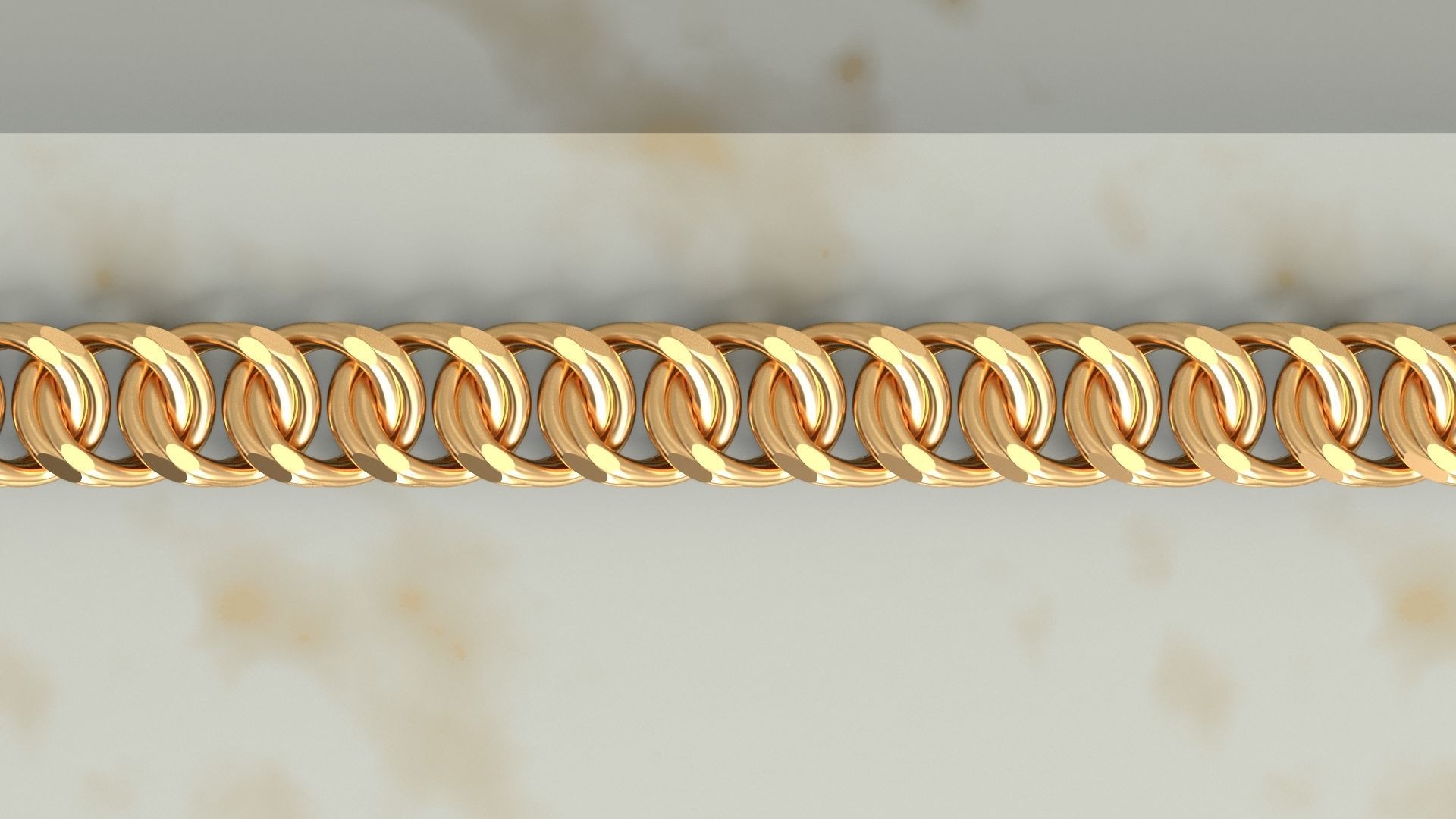 Miami Cuban Chain Necklace or Bracelet new model 3D print model_4