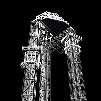 Tower of Power Theme Park Ride 3D model_3