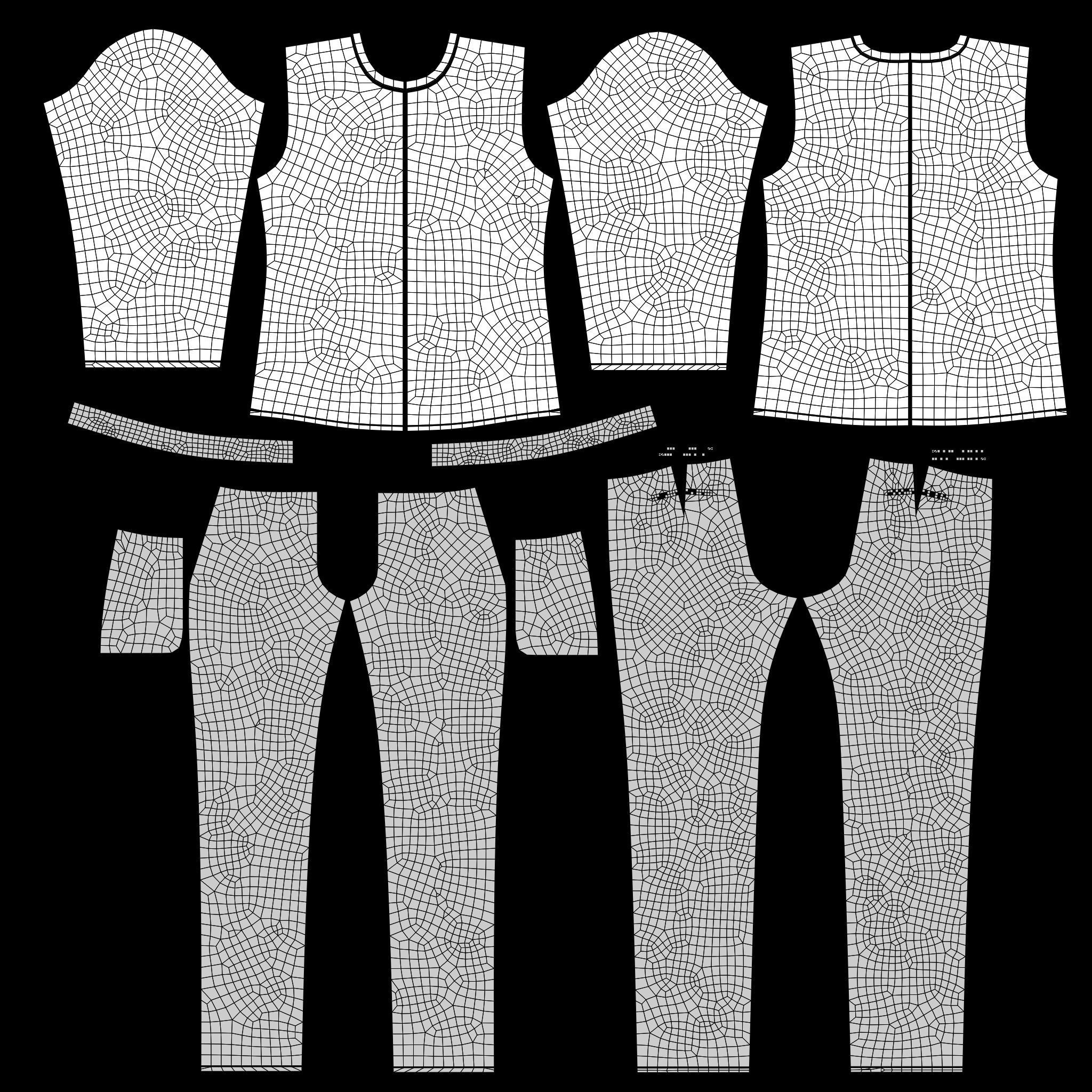 Male casual outfit -  Pyjamas 3D model_22