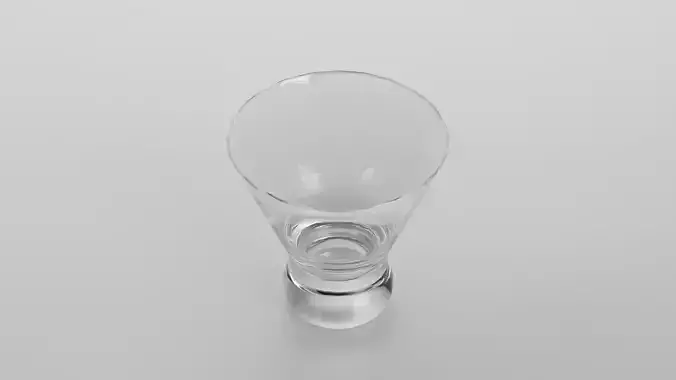Cosmopolitan glass Low-poly 3D model
