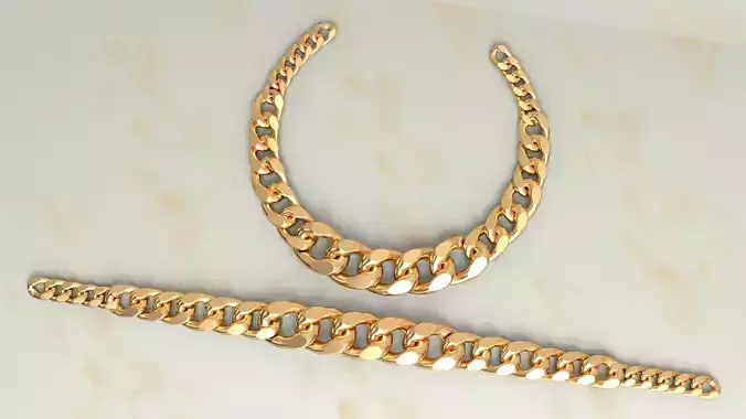 Miami Cuban Chain Necklace or Bracelet new model