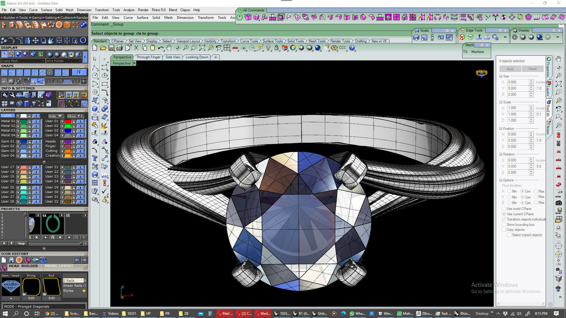 Twisted Engagement Solitaire Ring 3D CAD Design-O11031 3D print model_16