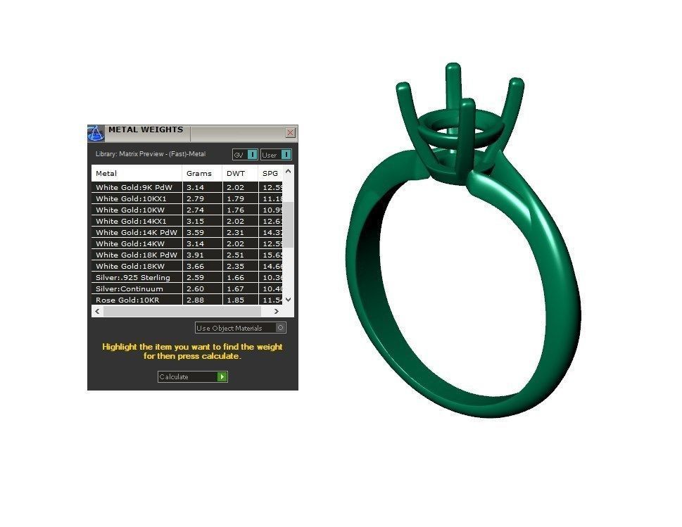 Twisted Engagement Solitaire Ring 3D CAD Design-O11031 3D print model_12