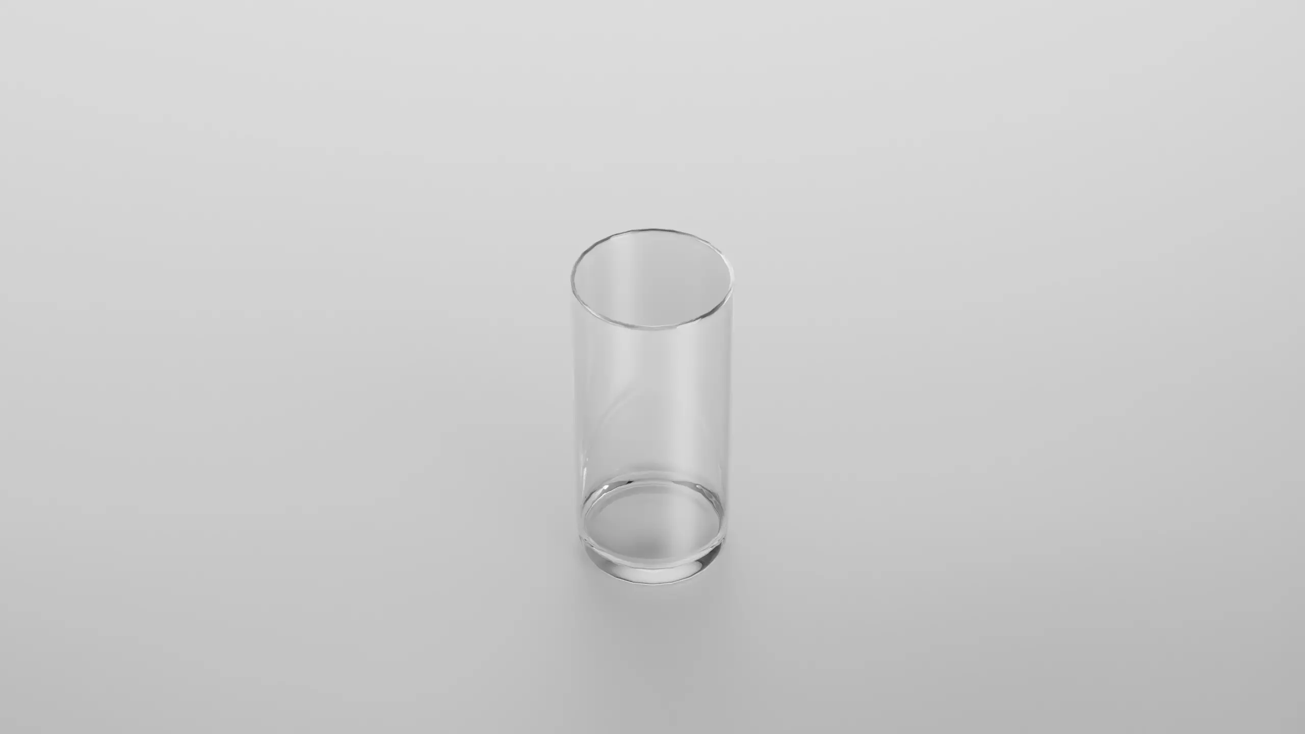 Highball glass Low-poly 3D model_0