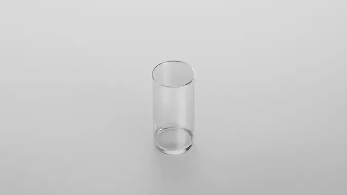Highball glass Low-poly 3D model