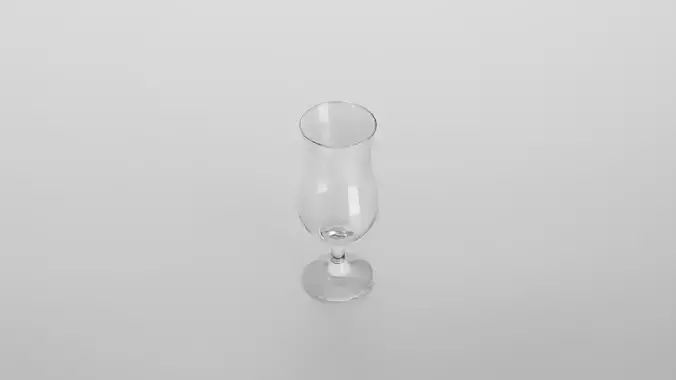 Hurricane glass Low-poly 3D model