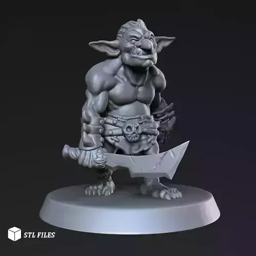 Goblin Miniature tabletop game printable model