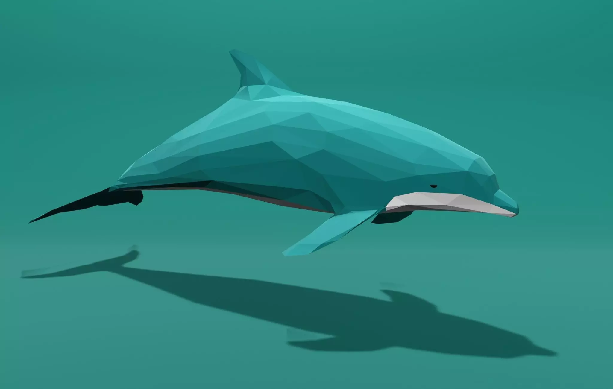 Dolphin Cartoon 3D print model_0