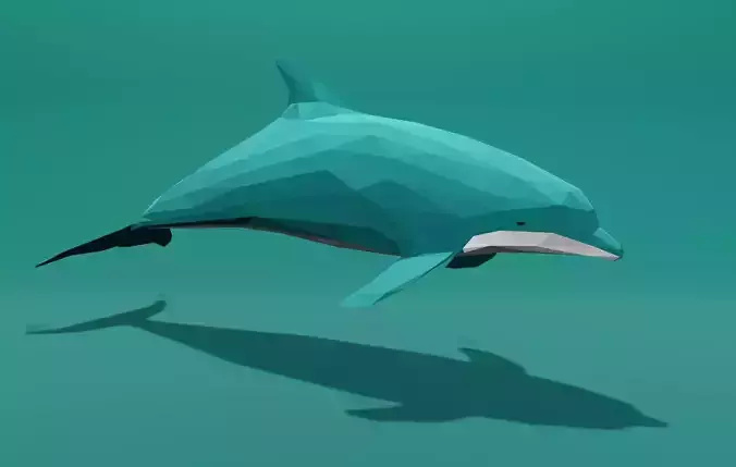 Dolphin Cartoon 3D print model