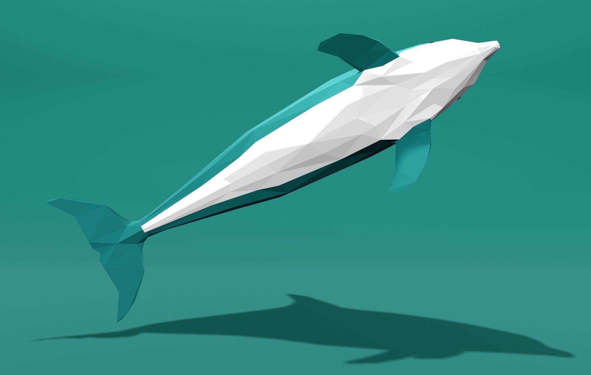 Dolphin Cartoon 3D print model_6