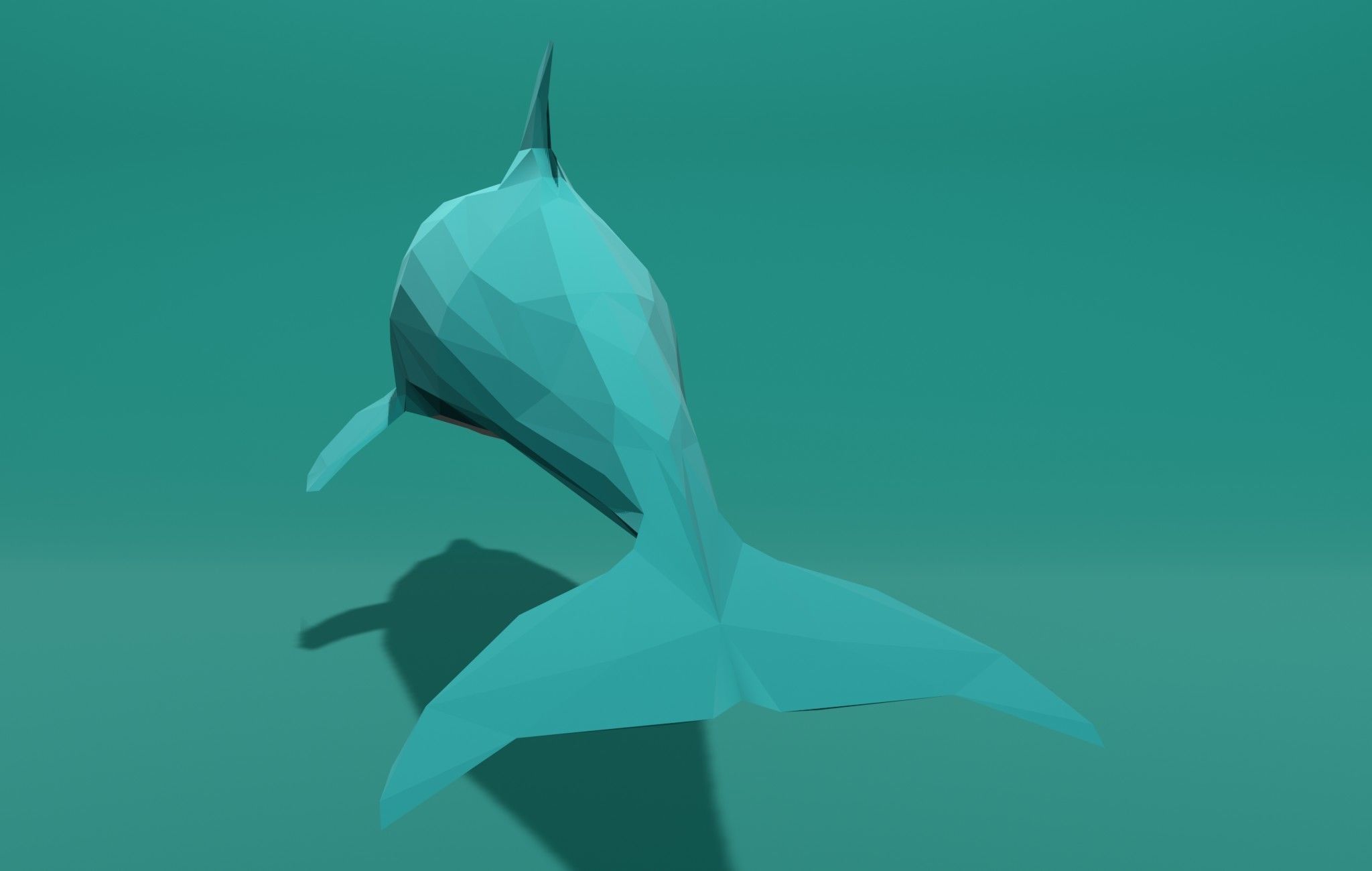Dolphin Cartoon 3D print model_5