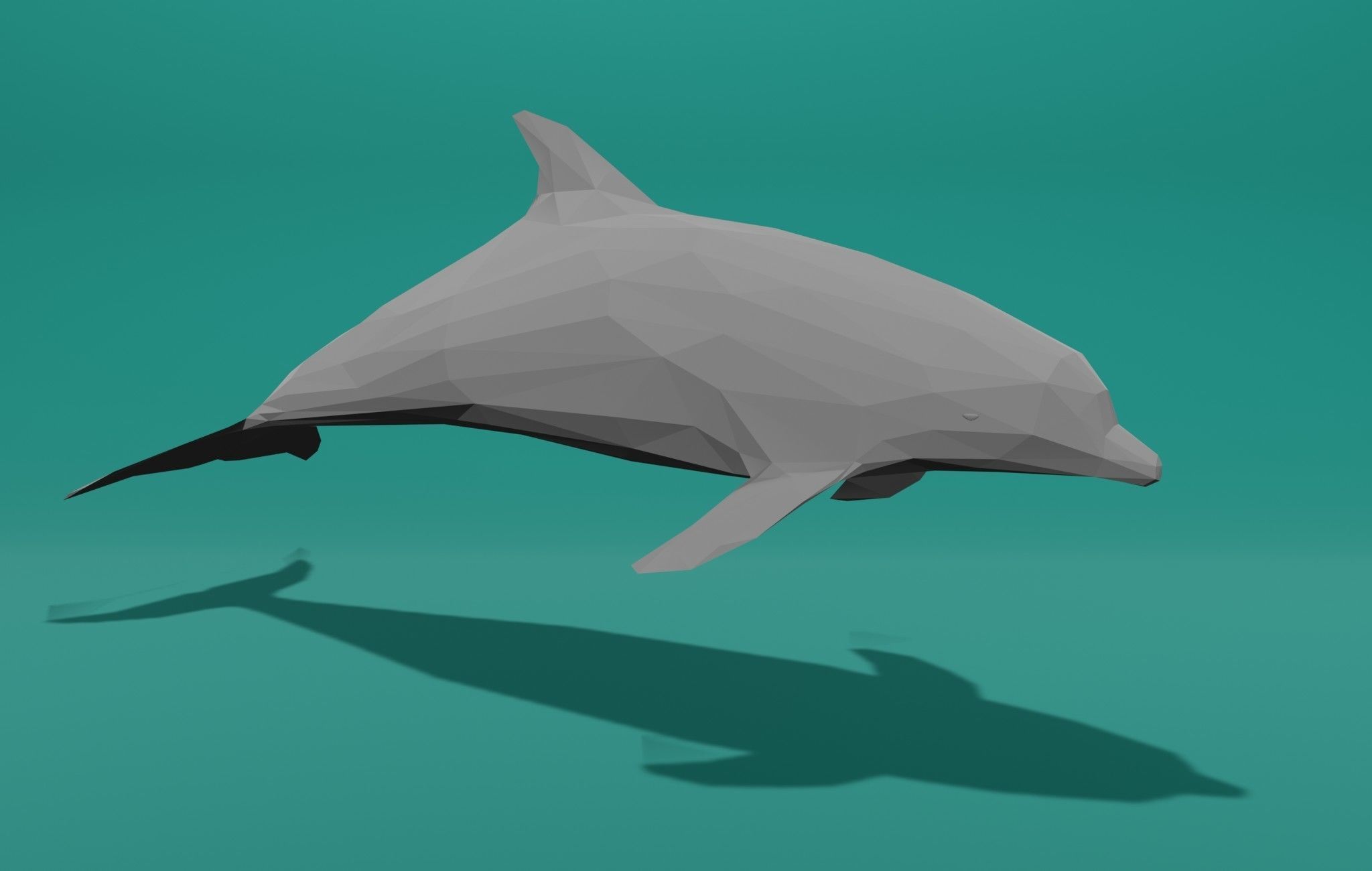 Dolphin Cartoon 3D print model_3