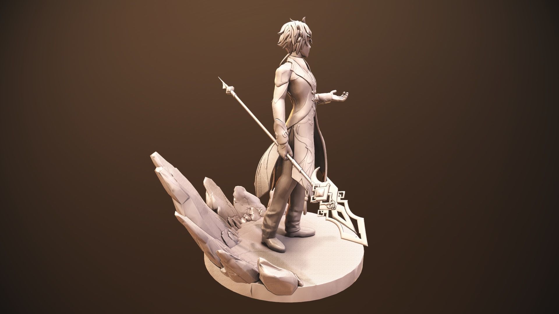 Zhongli - Genshin Impact 3D print model_11