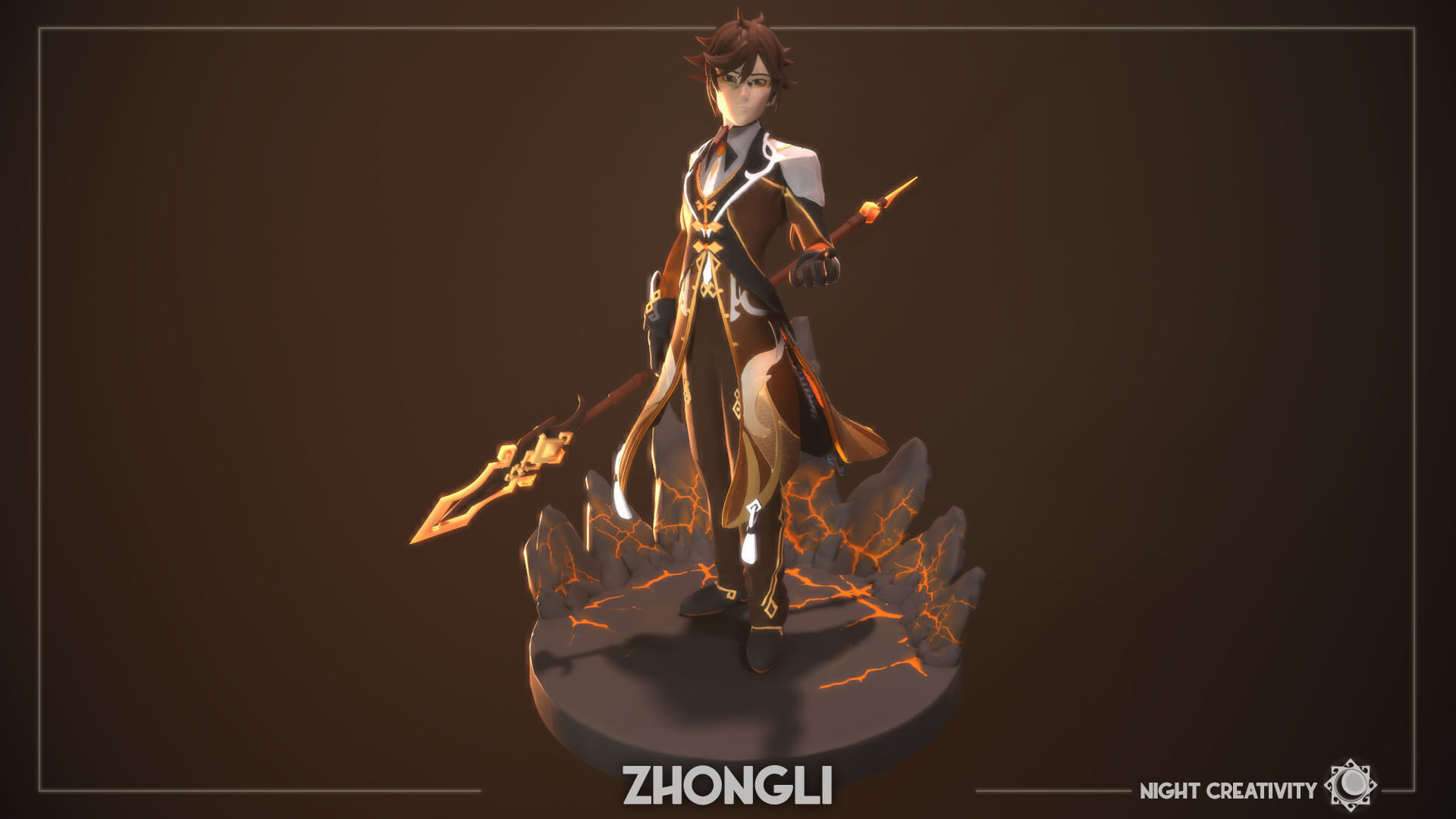 Zhongli - Genshin Impact 3D print model_4