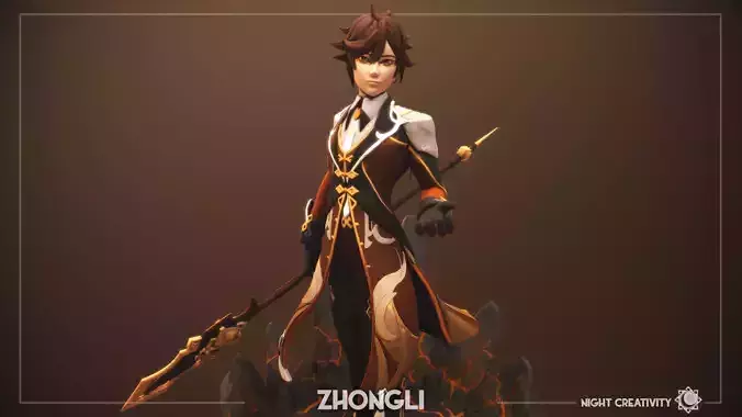 Zhongli - Genshin Impact 3D print model