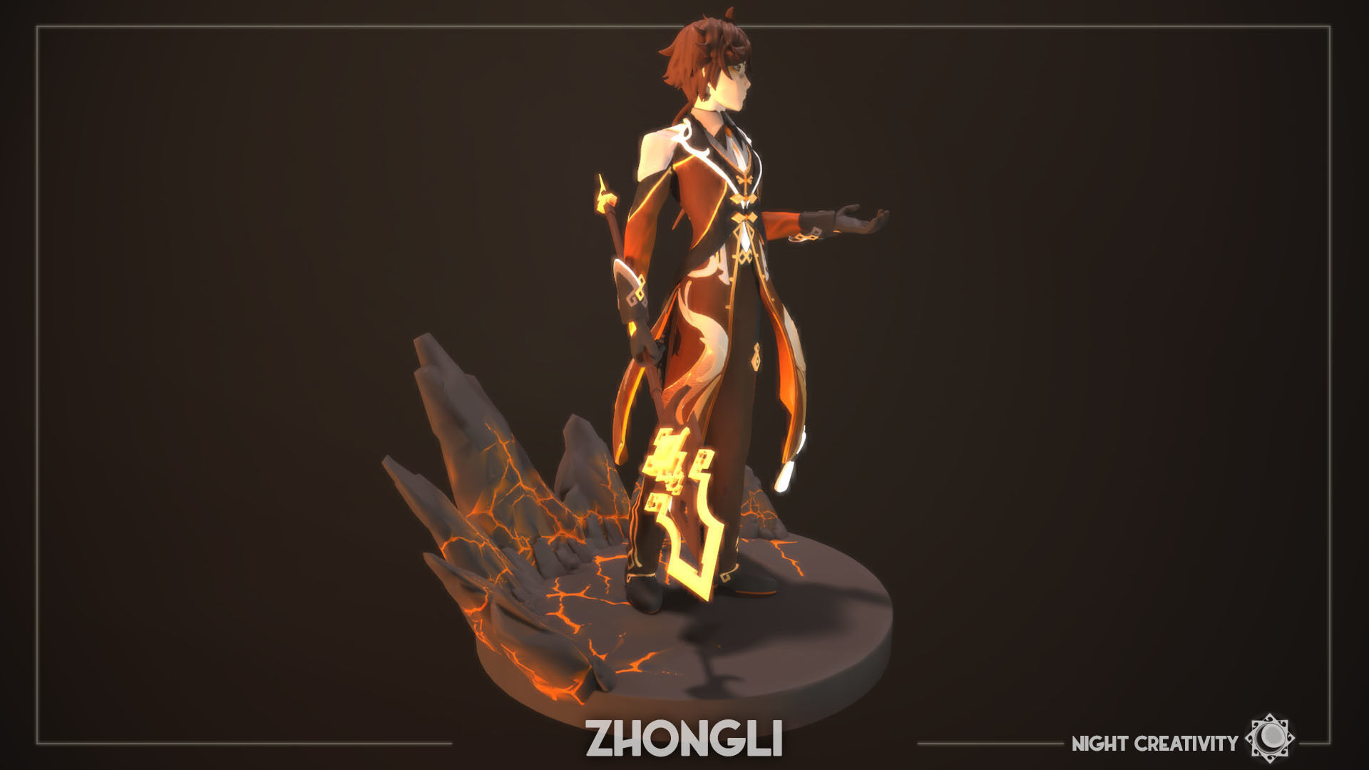 Zhongli - Genshin Impact 3D print model_7