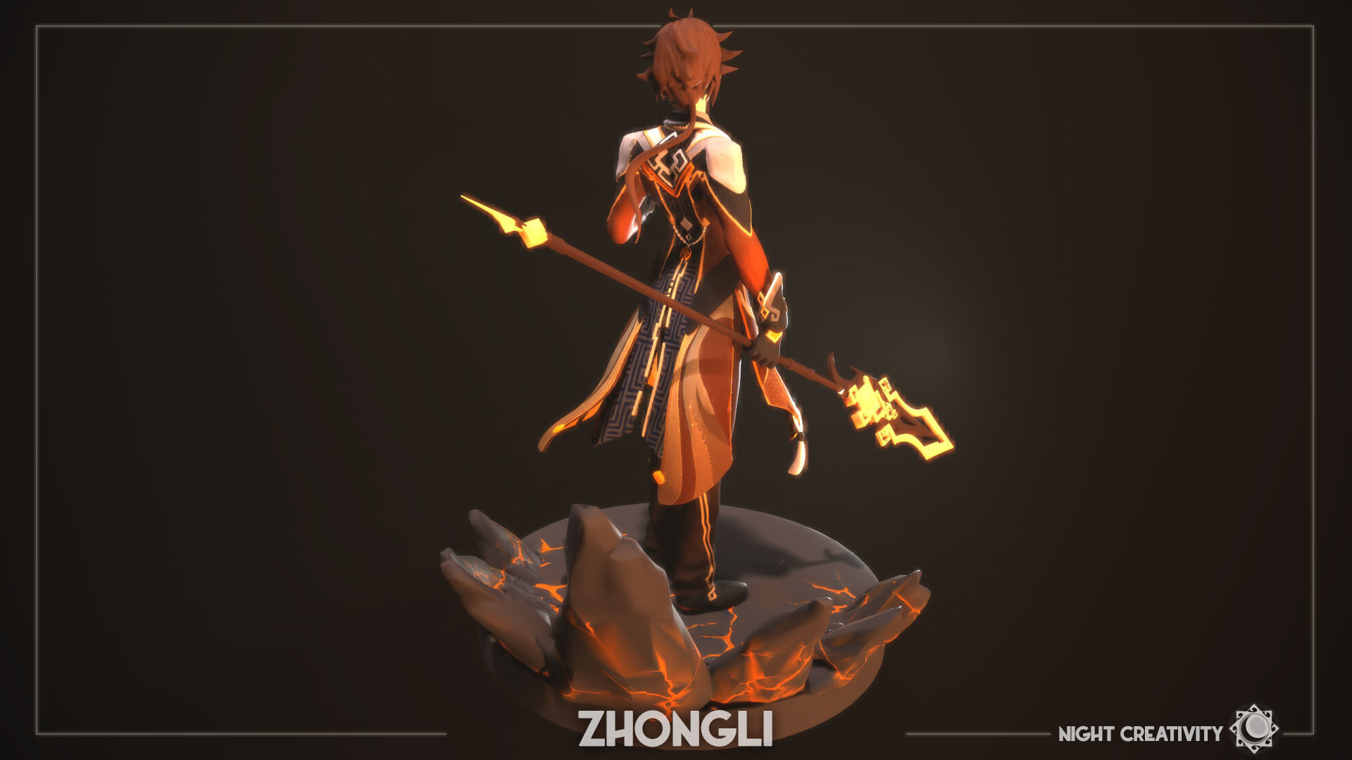 Zhongli - Genshin Impact 3D print model_6