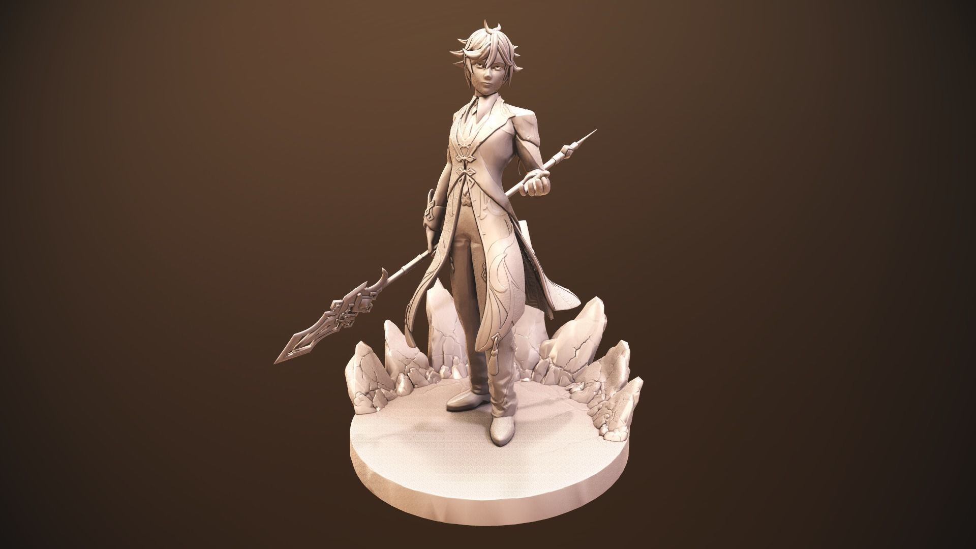 Zhongli - Genshin Impact 3D print model_12