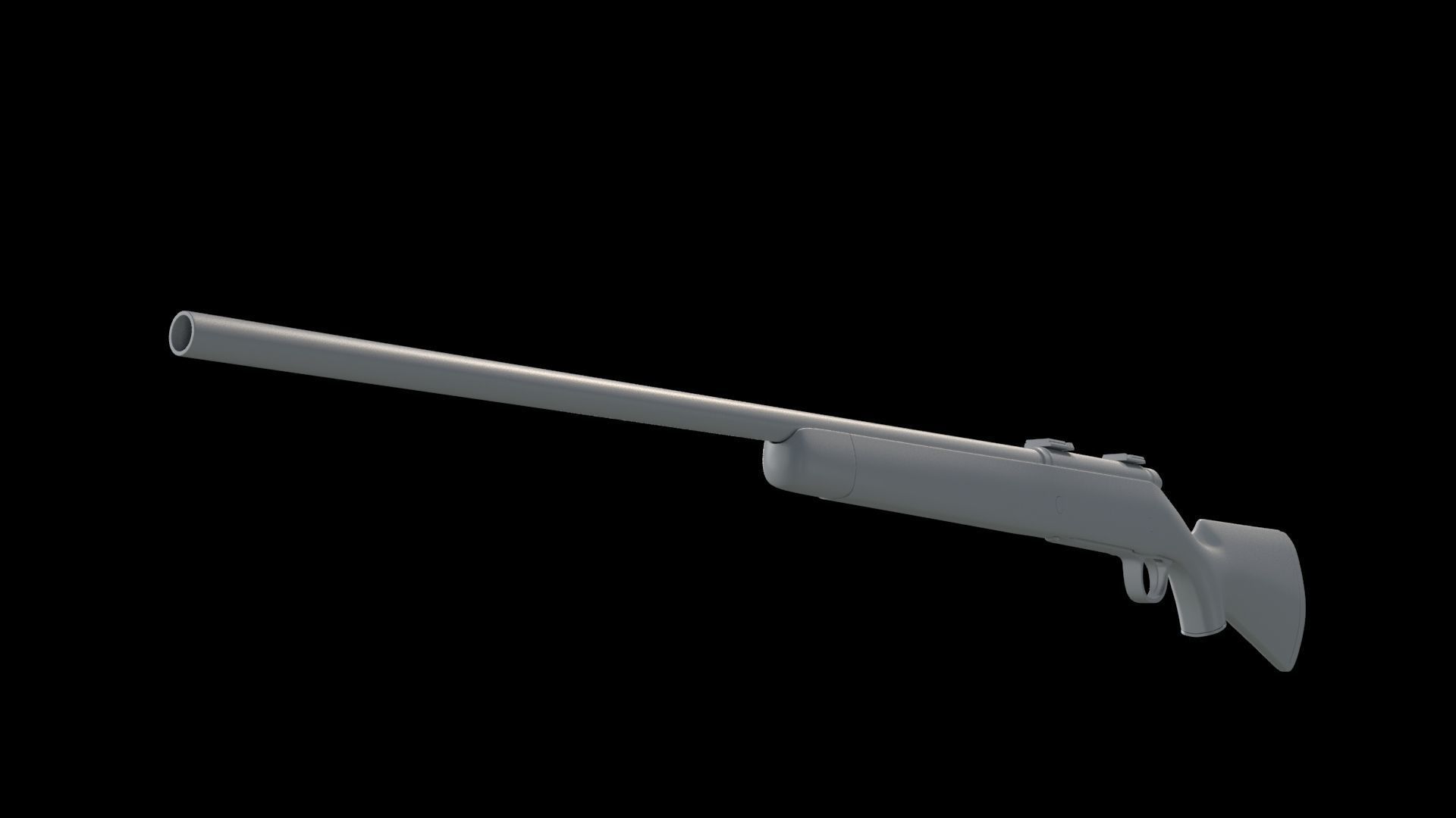 Hunting Rifle 3D model_2