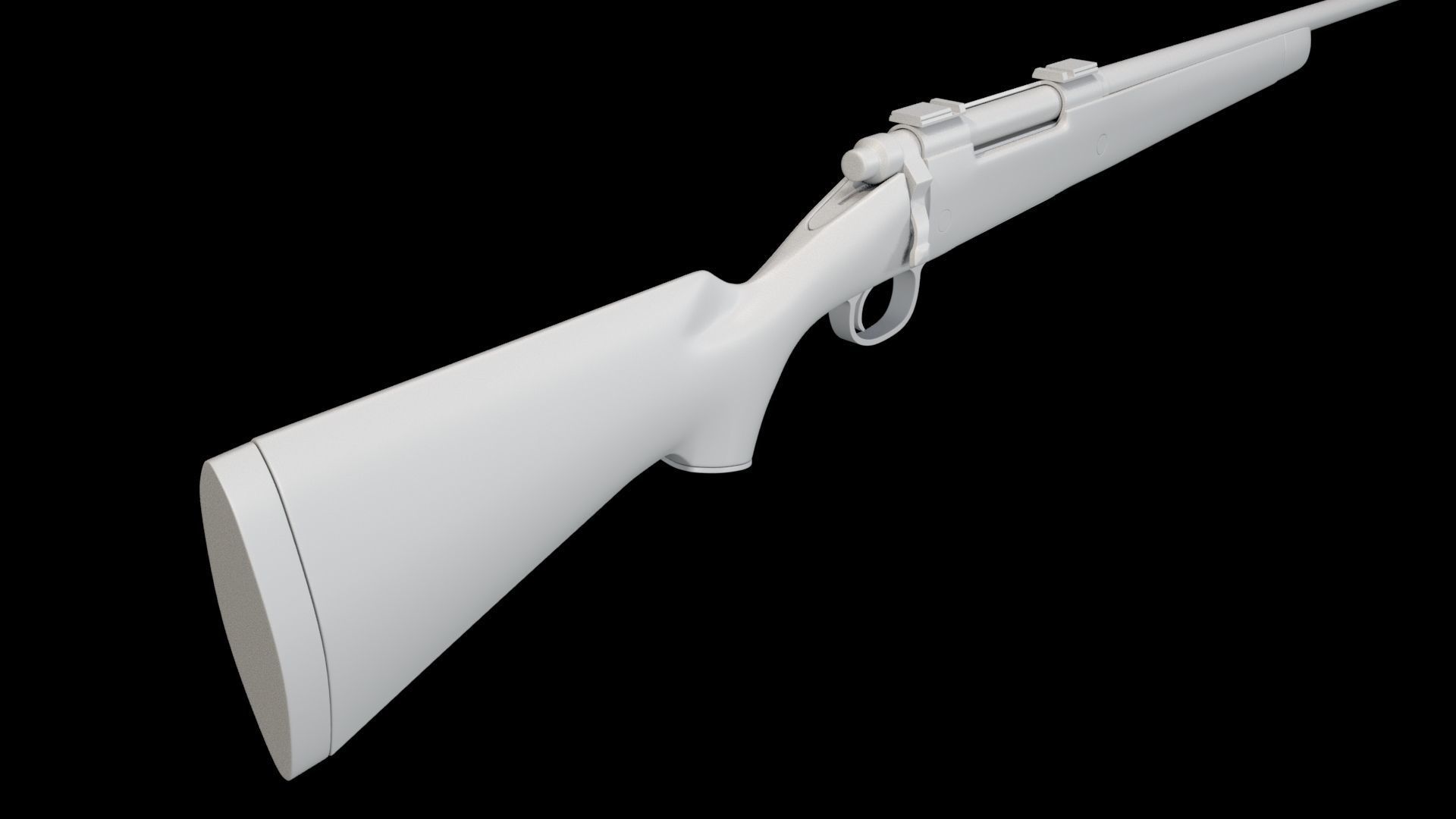 Hunting Rifle 3D model_3