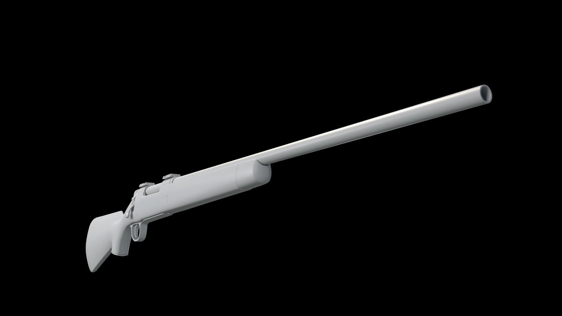 Hunting Rifle 3D model_1