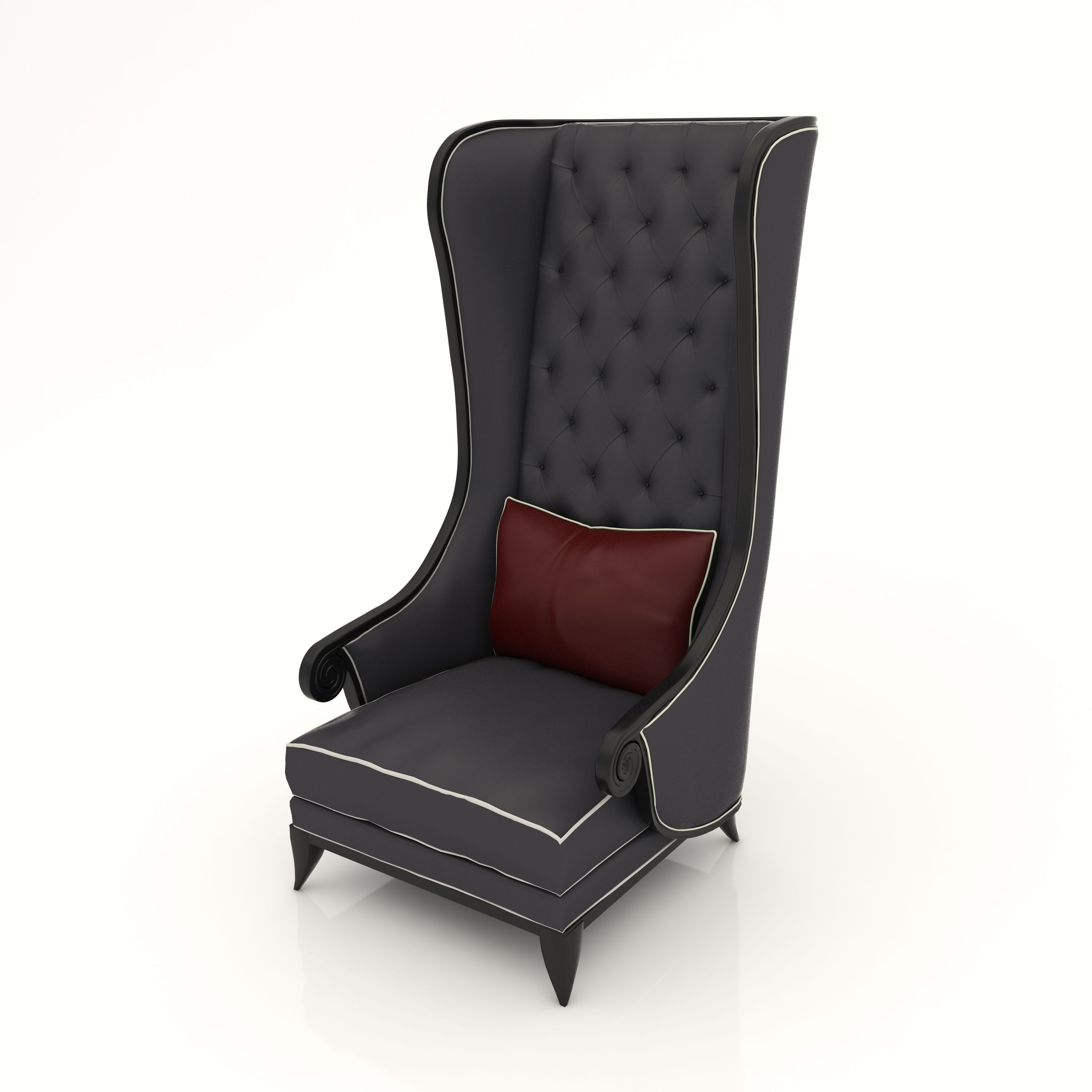 Interior Sofa Armchair 16 3D model_3