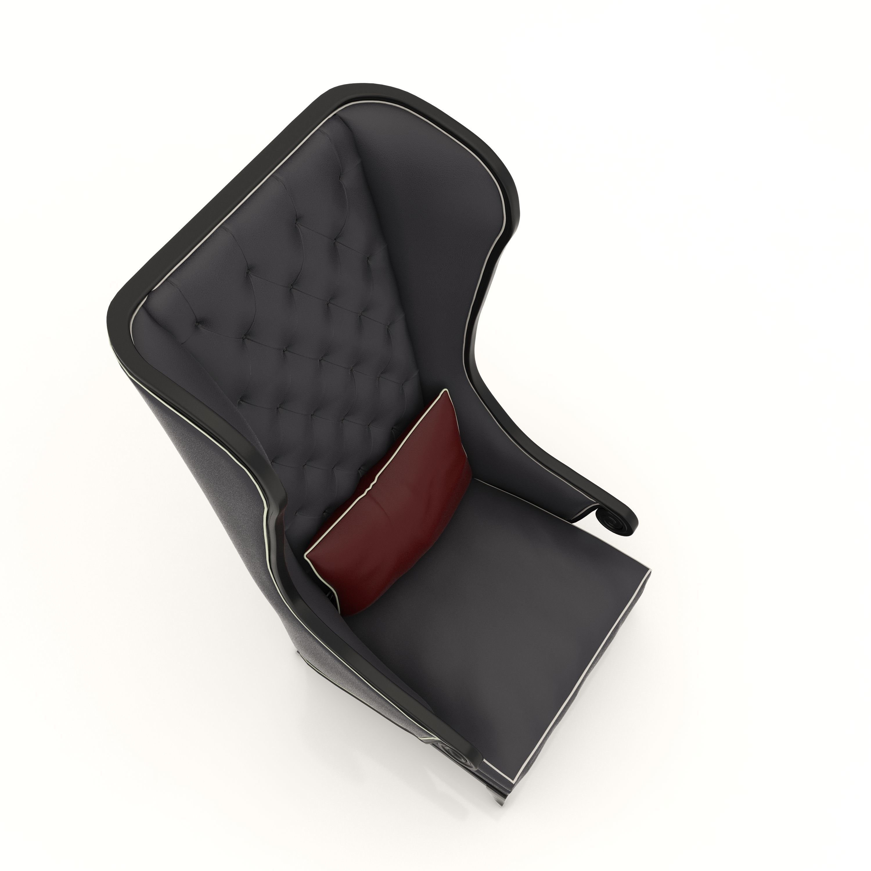 Interior Sofa Armchair 16 3D model_4