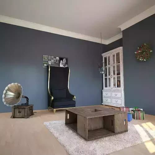 Interior Sofa Armchair 16 3D model