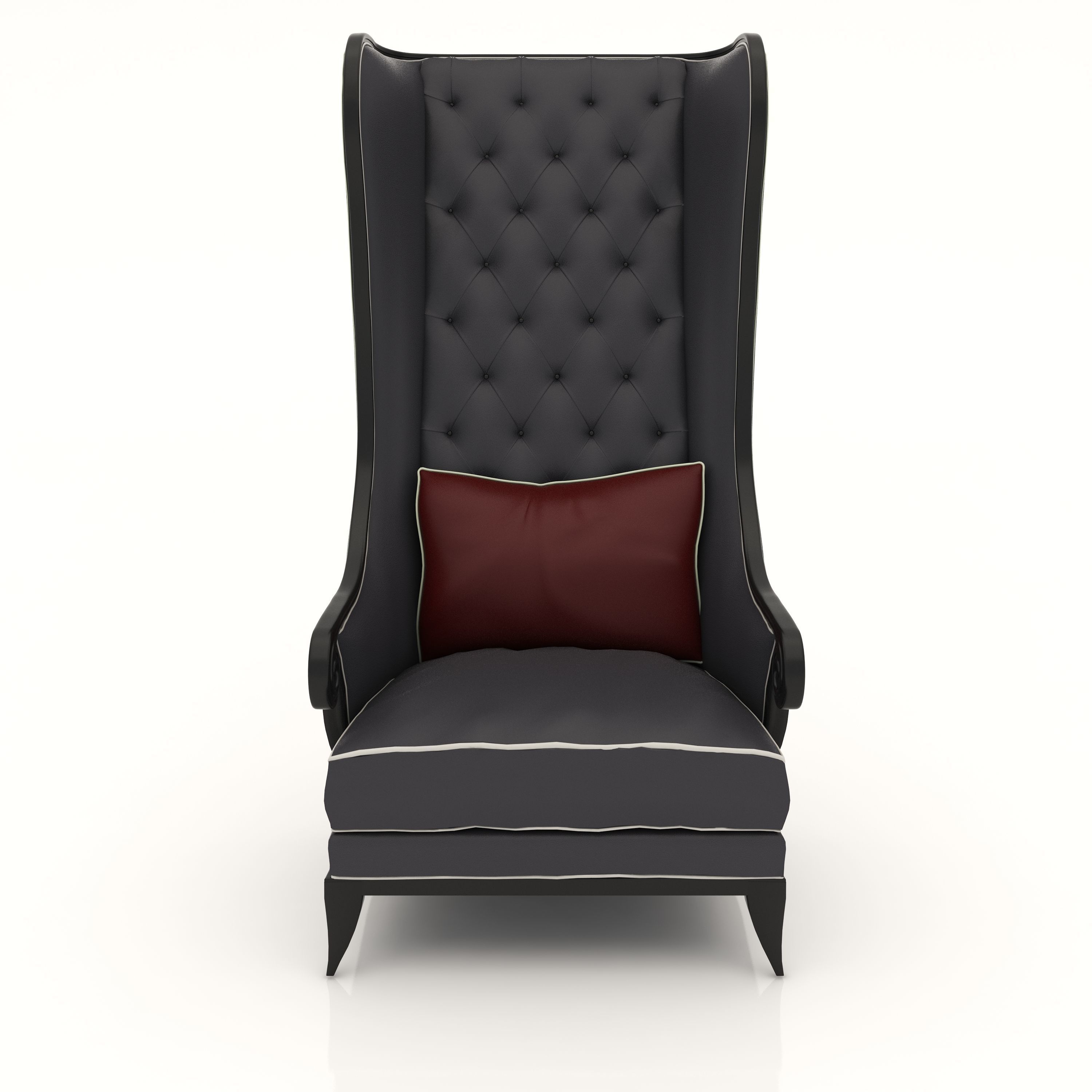 Interior Sofa Armchair 16 3D model_1