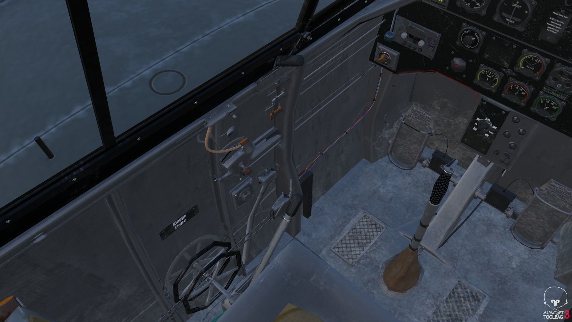 BF-109 E propeller plane 3D model_17