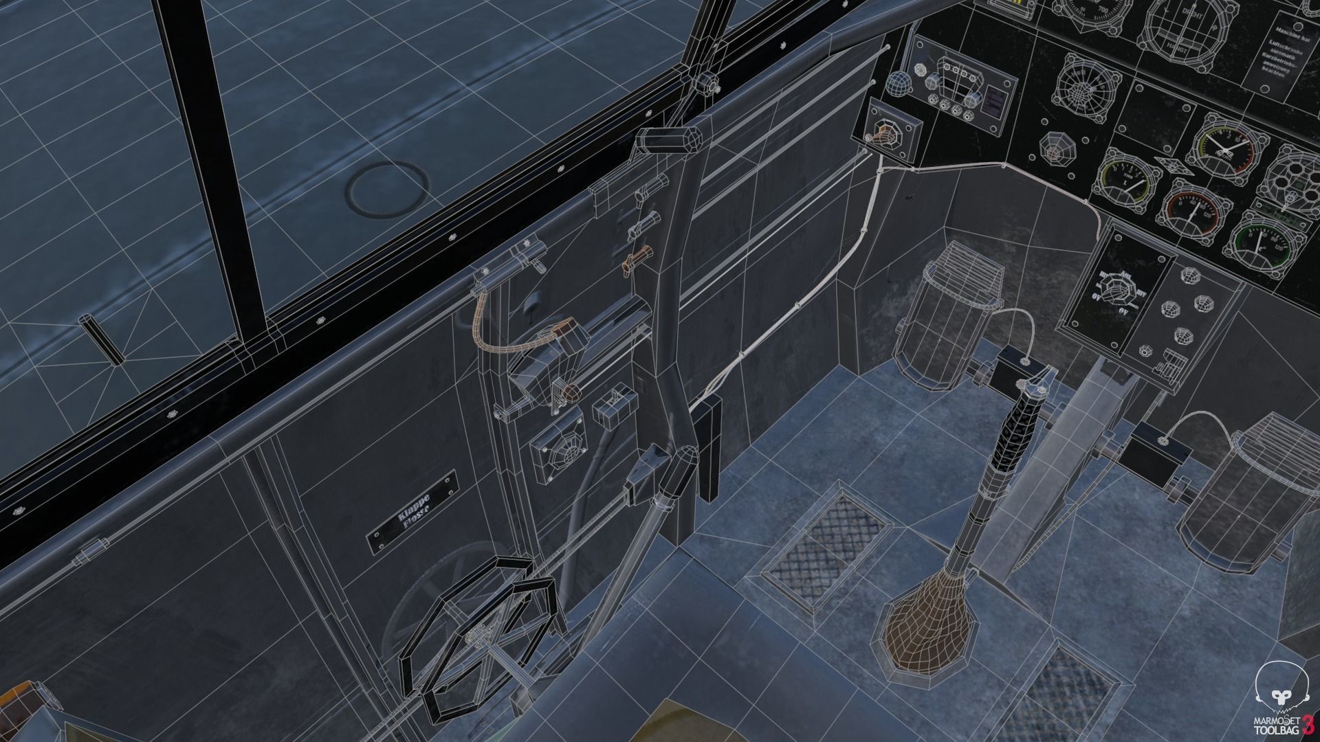 BF-109 E propeller plane 3D model_18