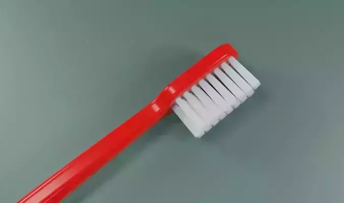 Toothbrush Simple - Brush - Escova de dente Low-poly 3D model