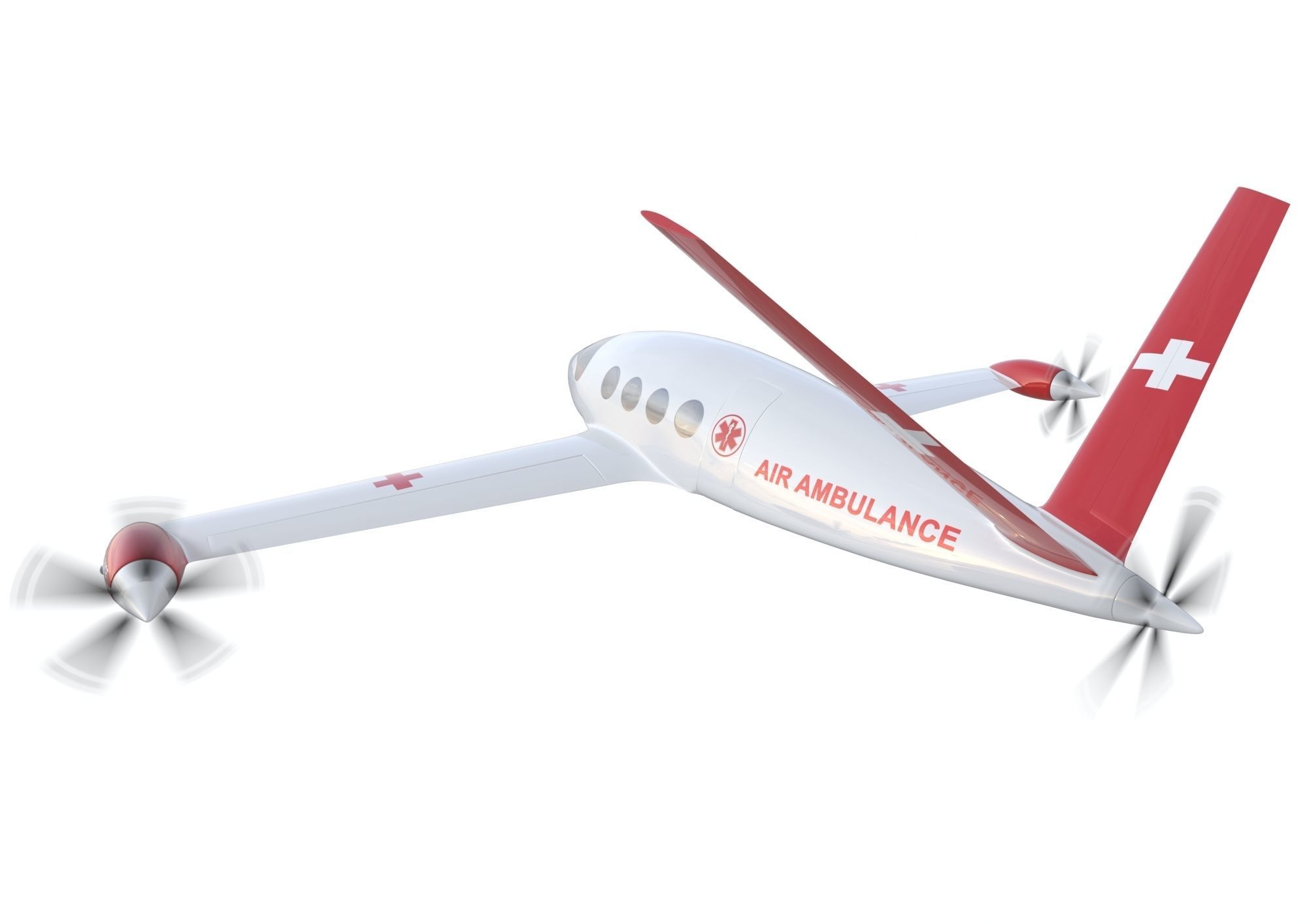  Medical Alice Eviation Electric Aircraft with Interior 3D model_19