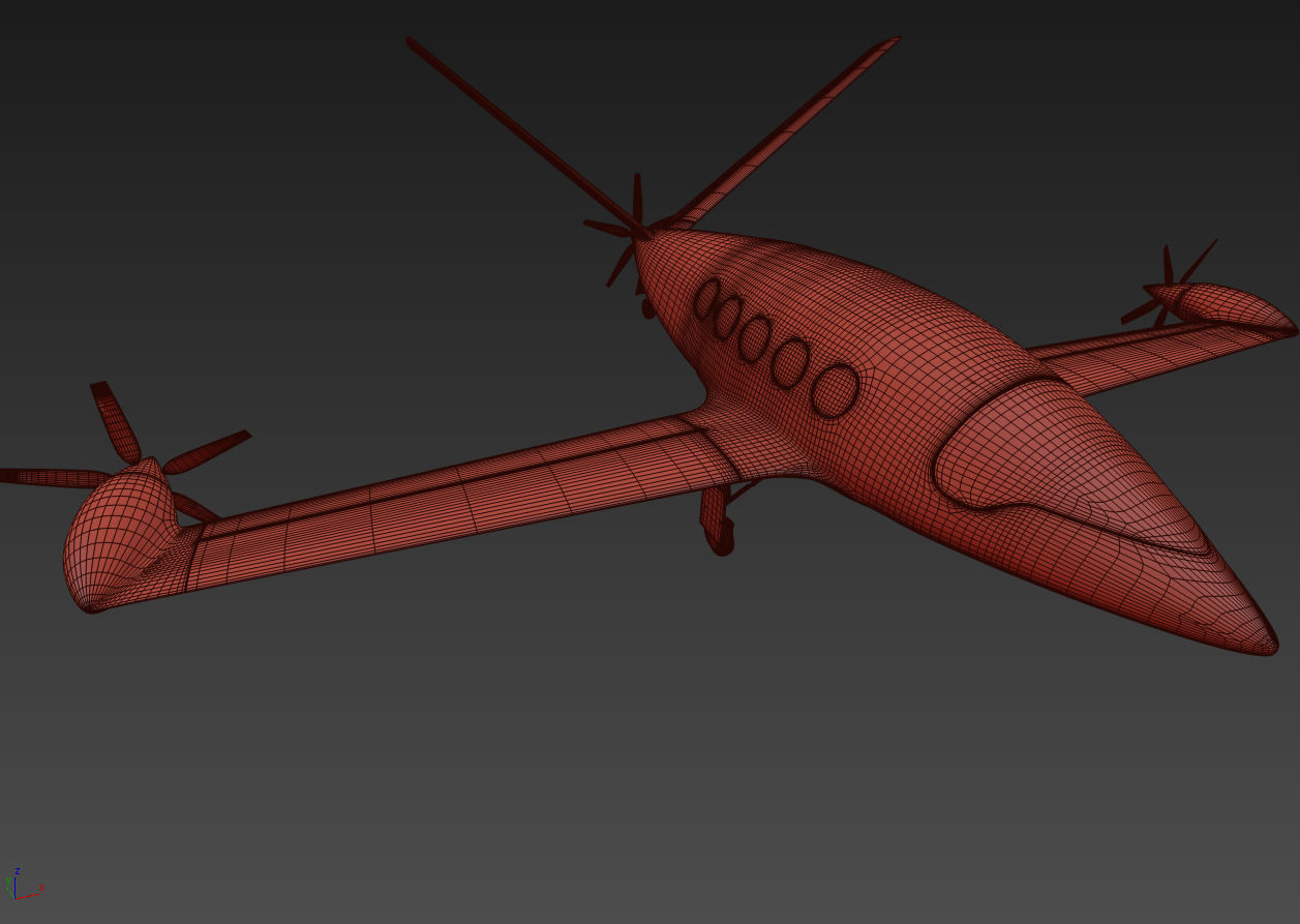  Medical Alice Eviation Electric Aircraft with Interior 3D model_43