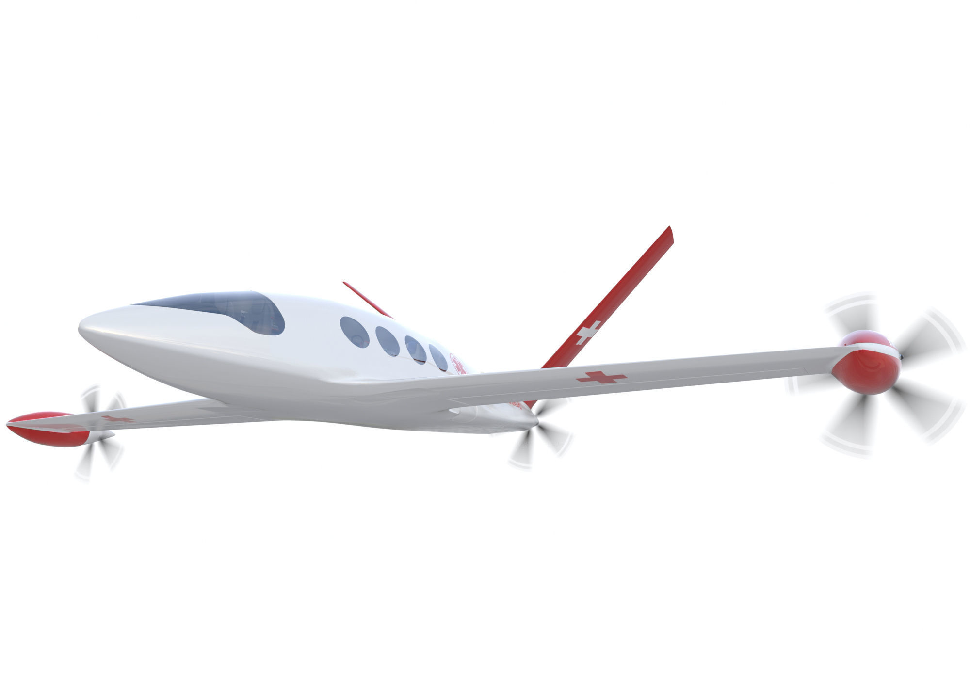  Medical Alice Eviation Electric Aircraft with Interior 3D model_16
