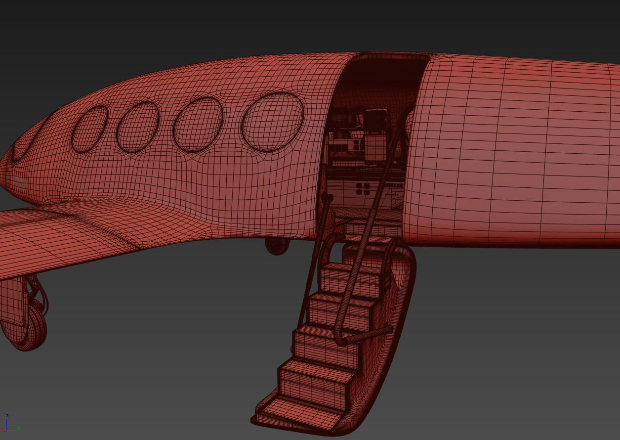  Medical Alice Eviation Electric Aircraft with Interior 3D model_32