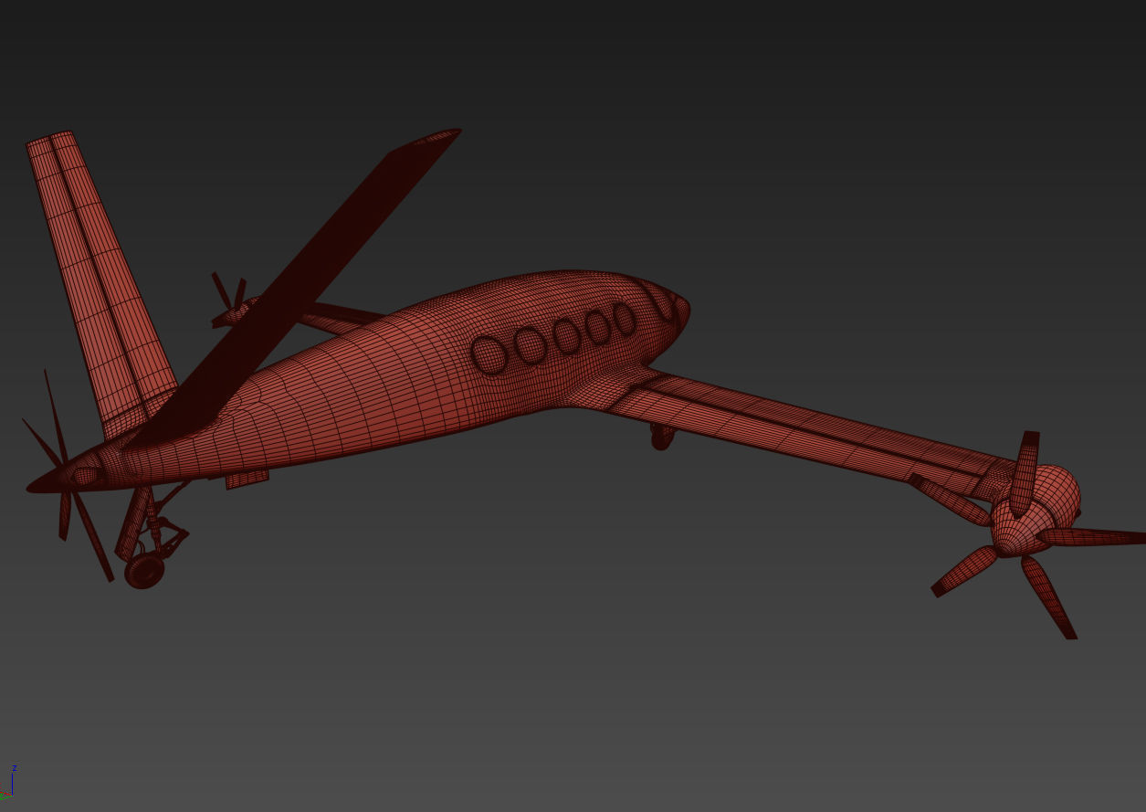  Medical Alice Eviation Electric Aircraft with Interior 3D model_23