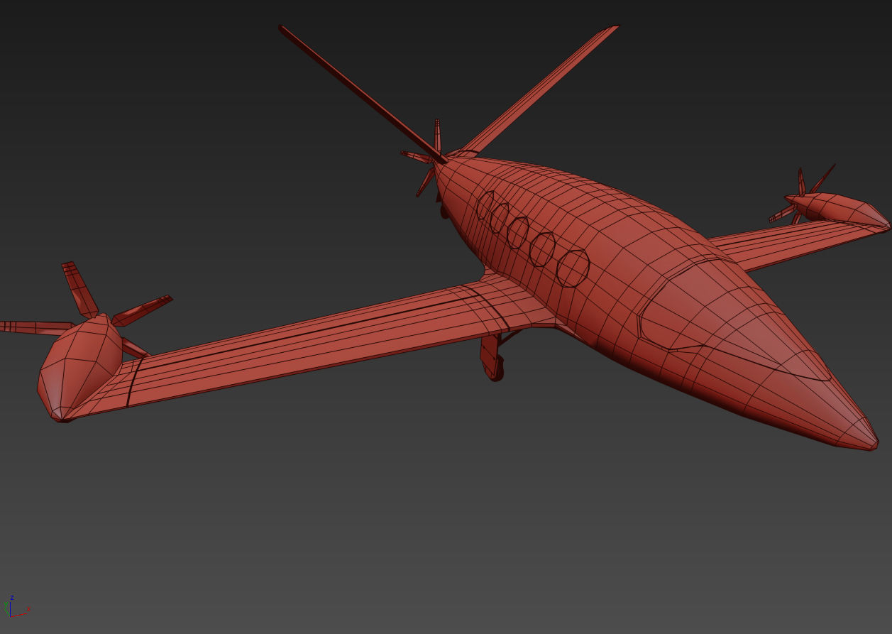  Medical Alice Eviation Electric Aircraft with Interior 3D model_41