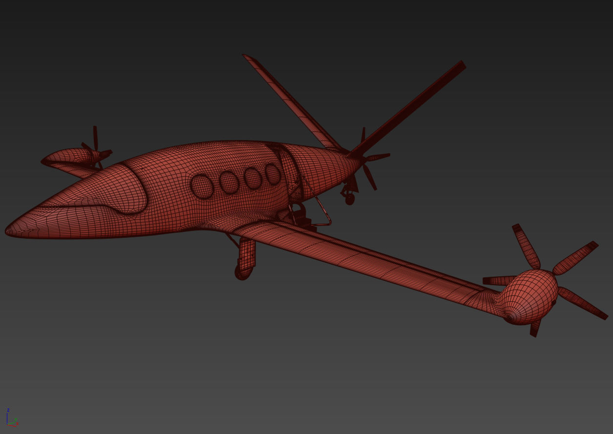  Medical Alice Eviation Electric Aircraft with Interior 3D model_21