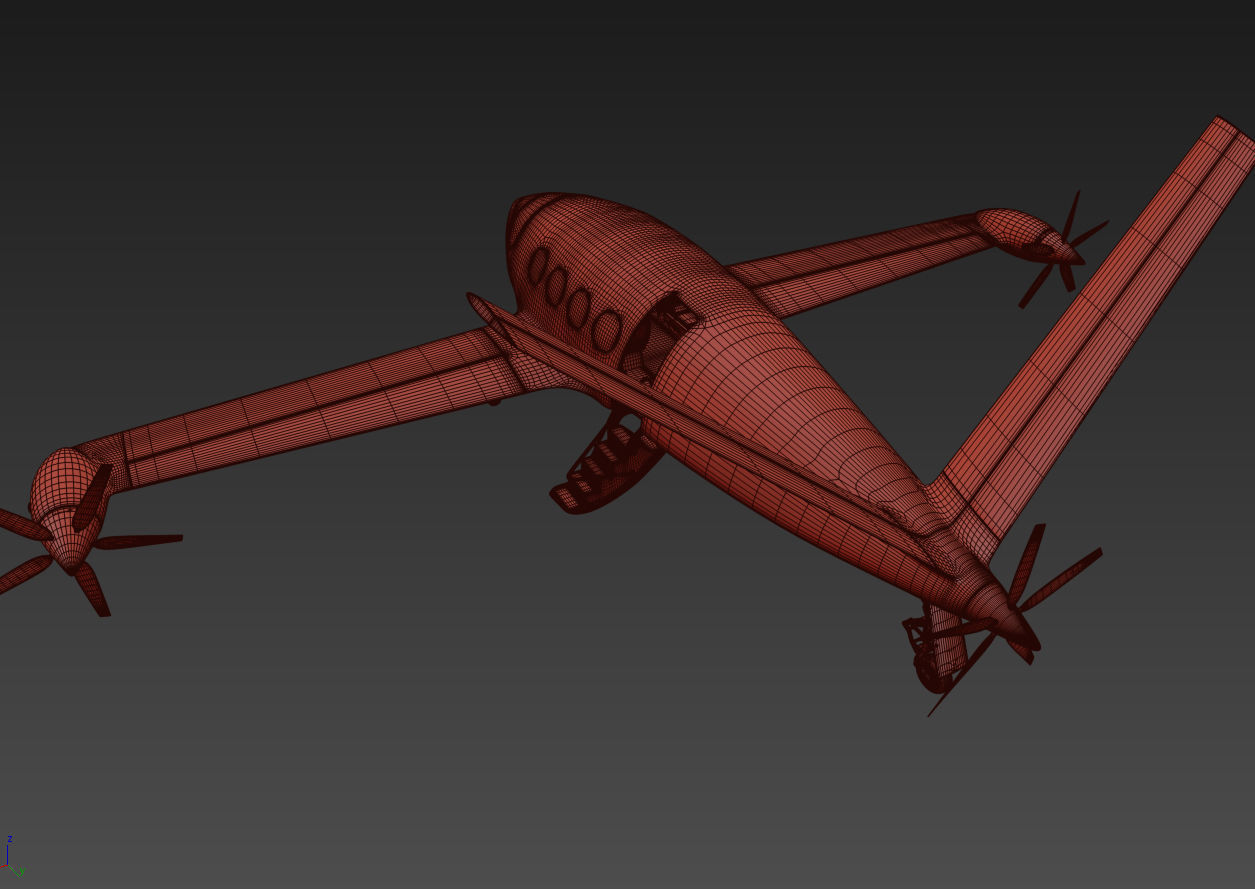  Medical Alice Eviation Electric Aircraft with Interior 3D model_26