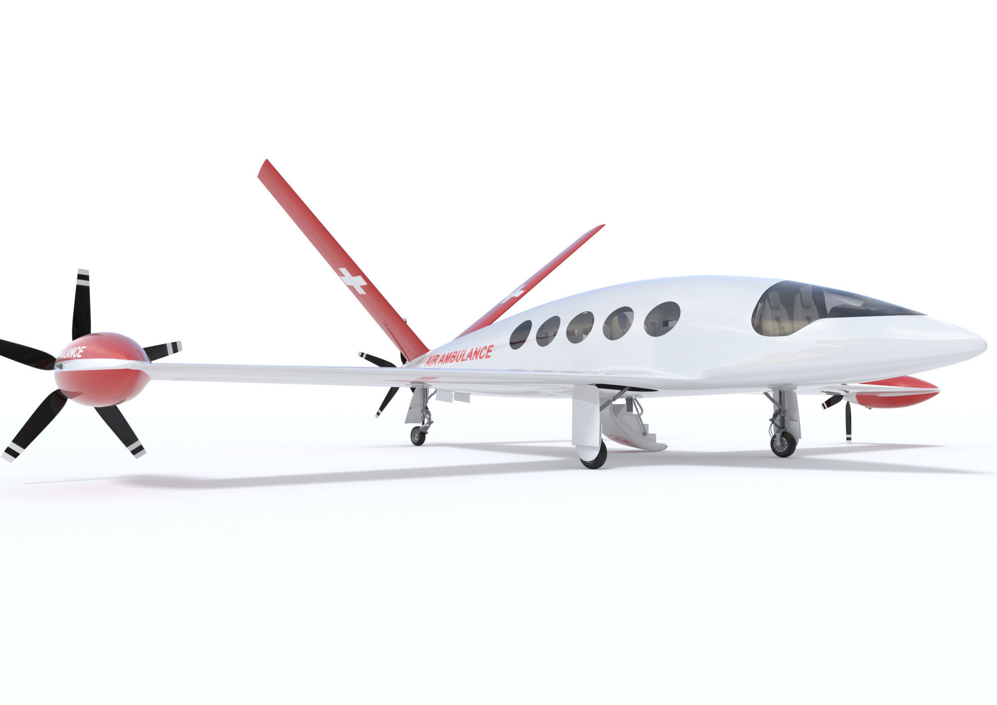  Medical Alice Eviation Electric Aircraft with Interior 3D model_12